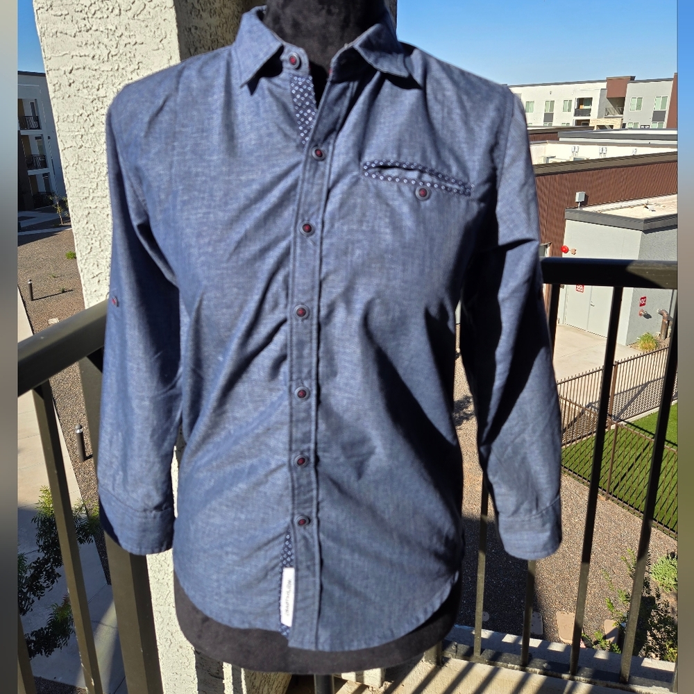 Kids Classic Blue Button Down Shirt